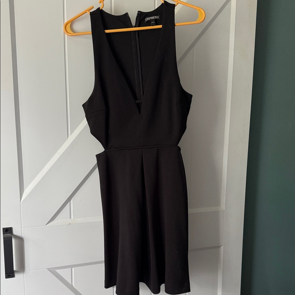 Express Black Backless Dress